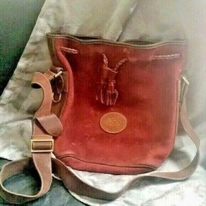 Red Vintage Dooney & Bourke Drawstring